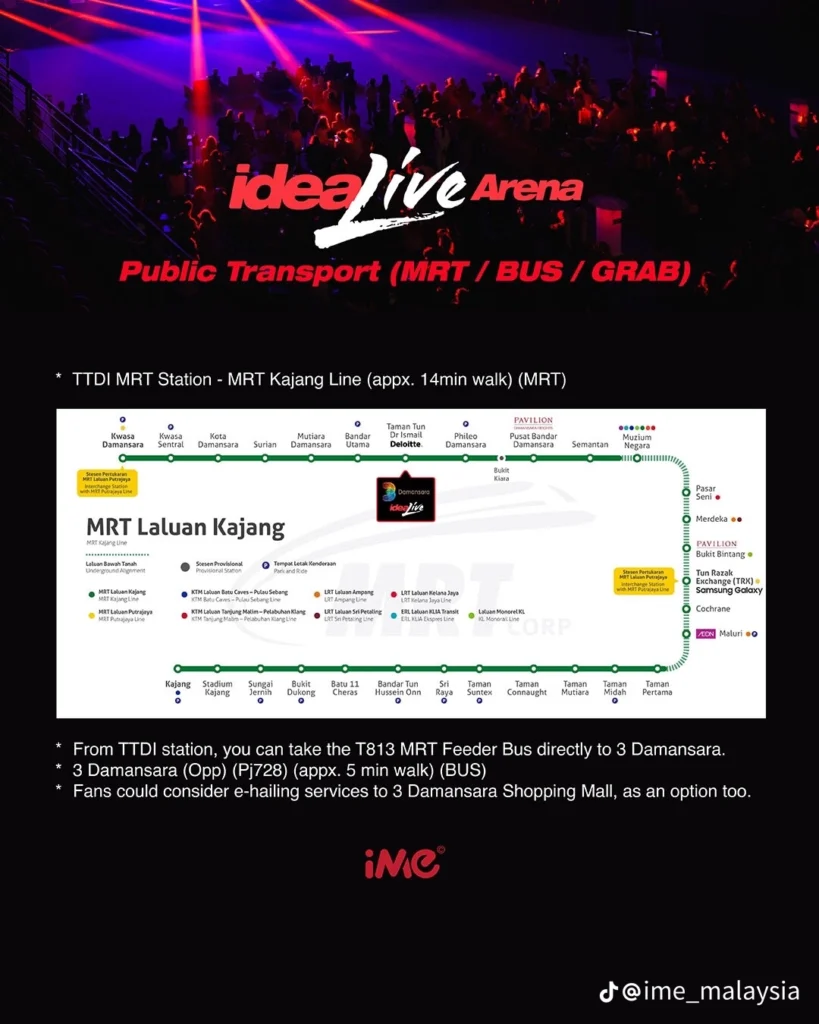 MRT Laluan Kajangの路線図の写真